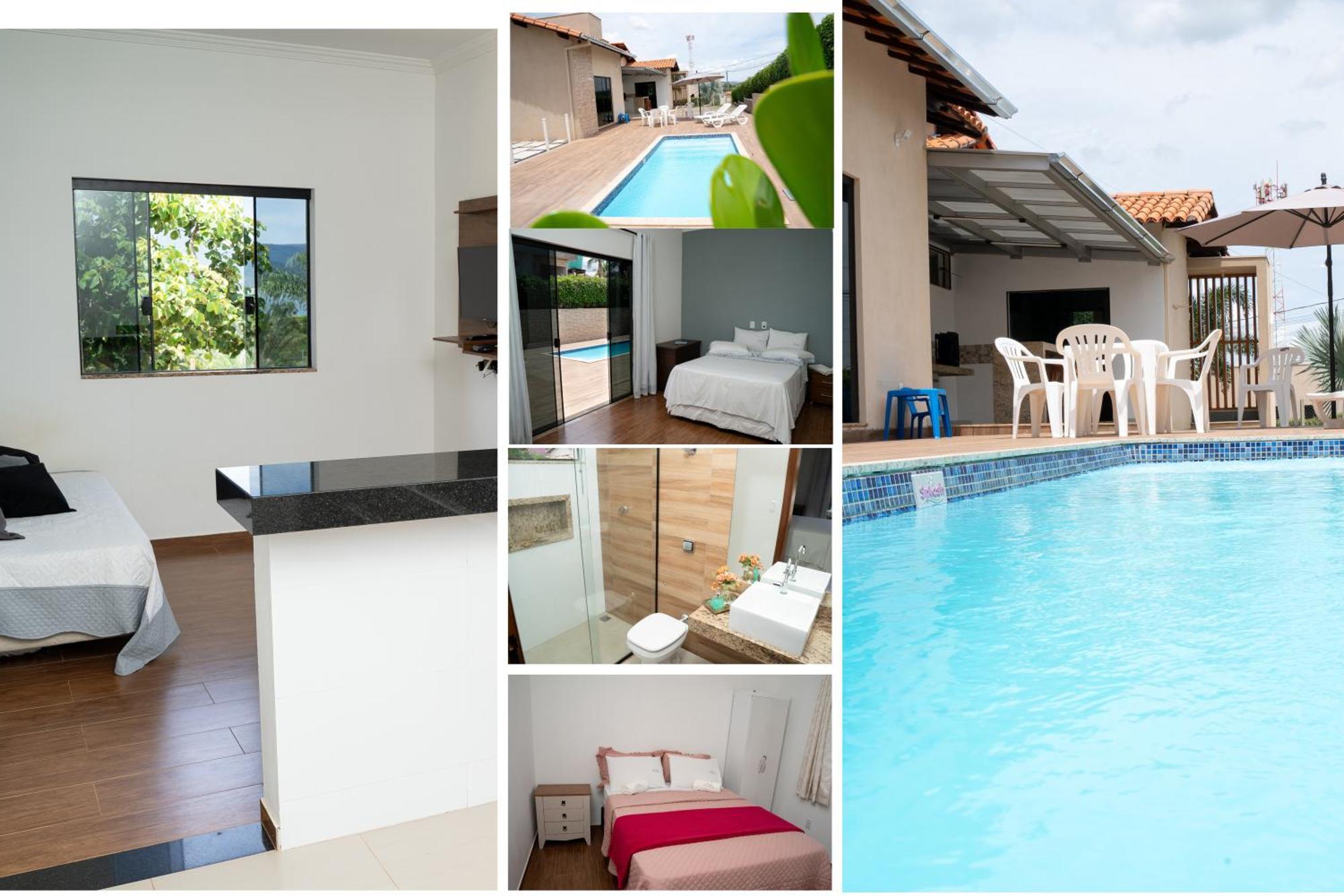 Casa Com Piscina Vista Para Lago, 03 Quartos Confortaveis Capitólio Extérieur photo
